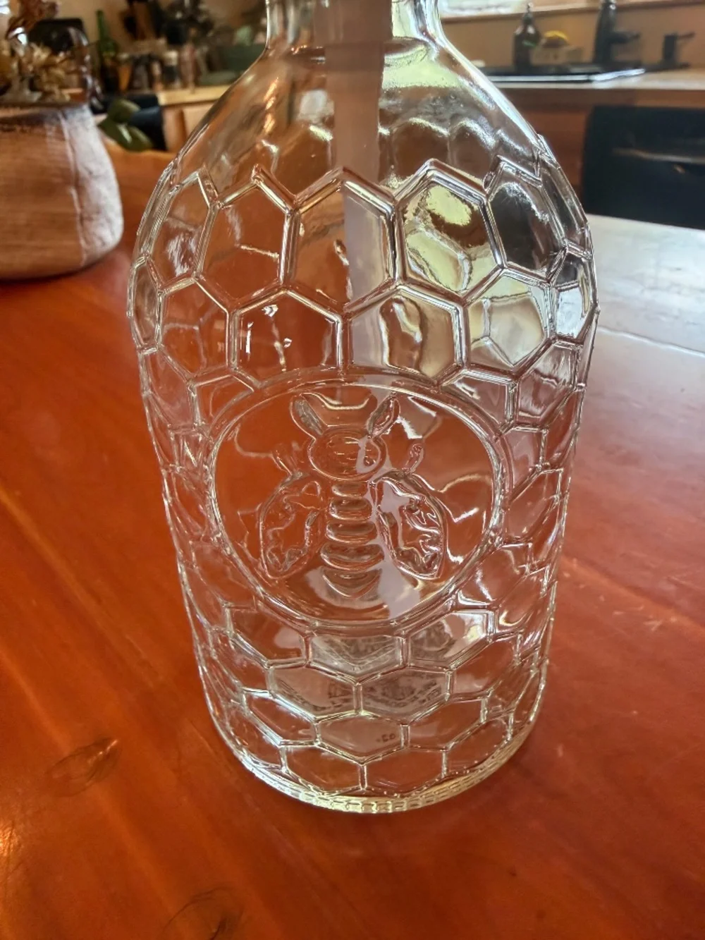 Bee honey comb glass soap lotion pump